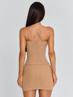 LILIANA MINI DRESS TAN