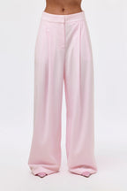 Suiting Pleated Wide-Leg Pant