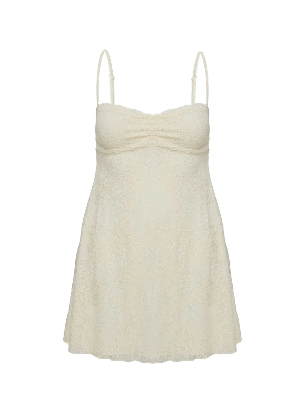 Cruel Summer Lace Mini Dress Cream