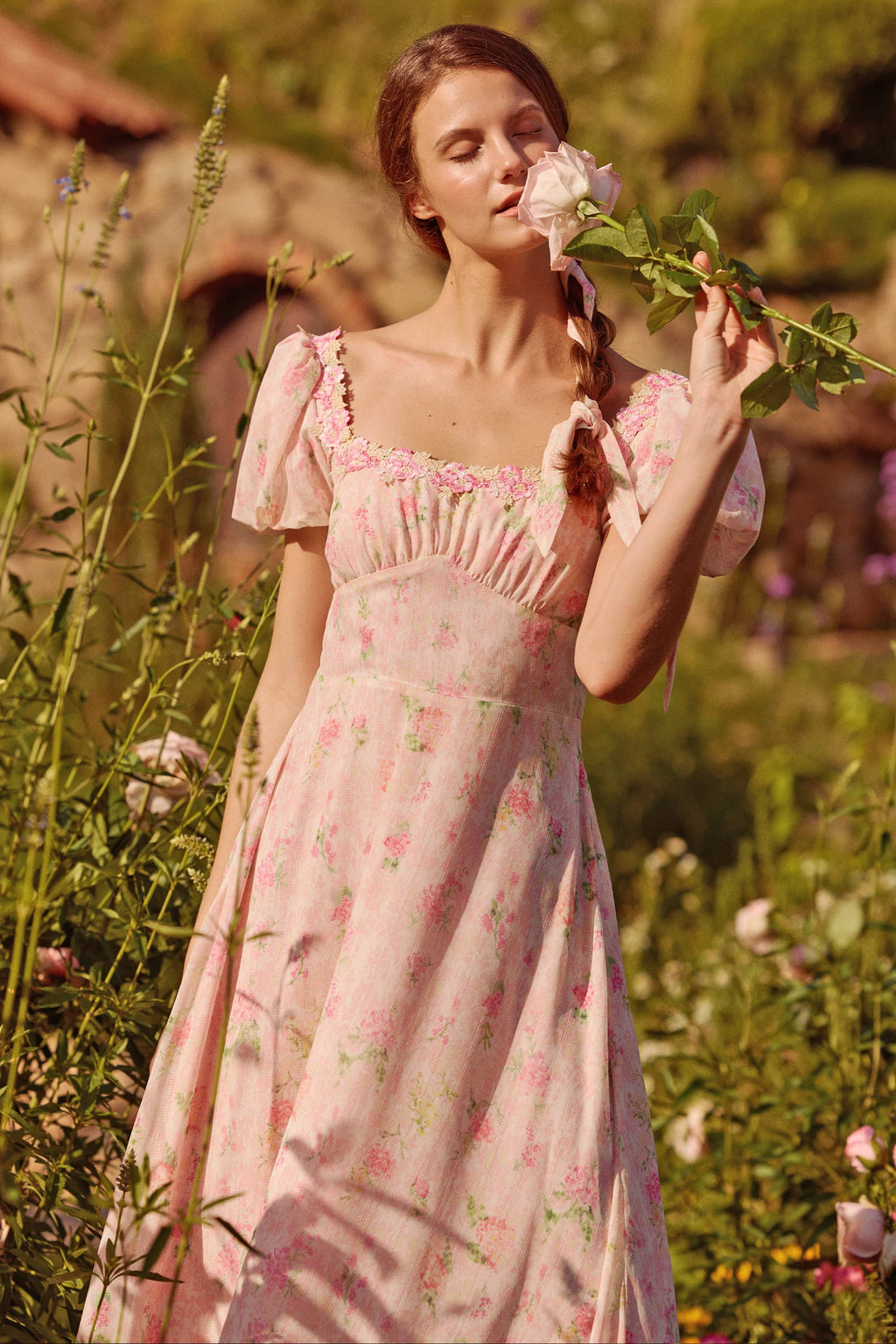 Eliza Chiffon Floral Maxi Dress