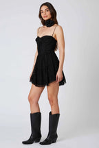 Lace Corset Mini Dress