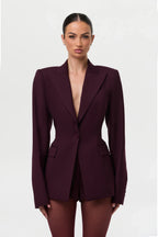 High Waist Suited Shorts