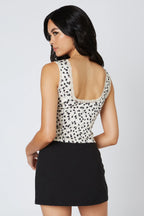 Satin Tie-Front Corset