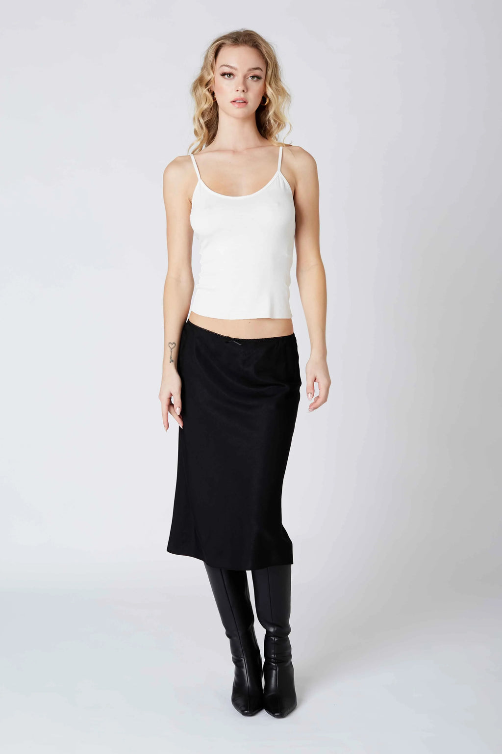 Knee Length Bias Skirt