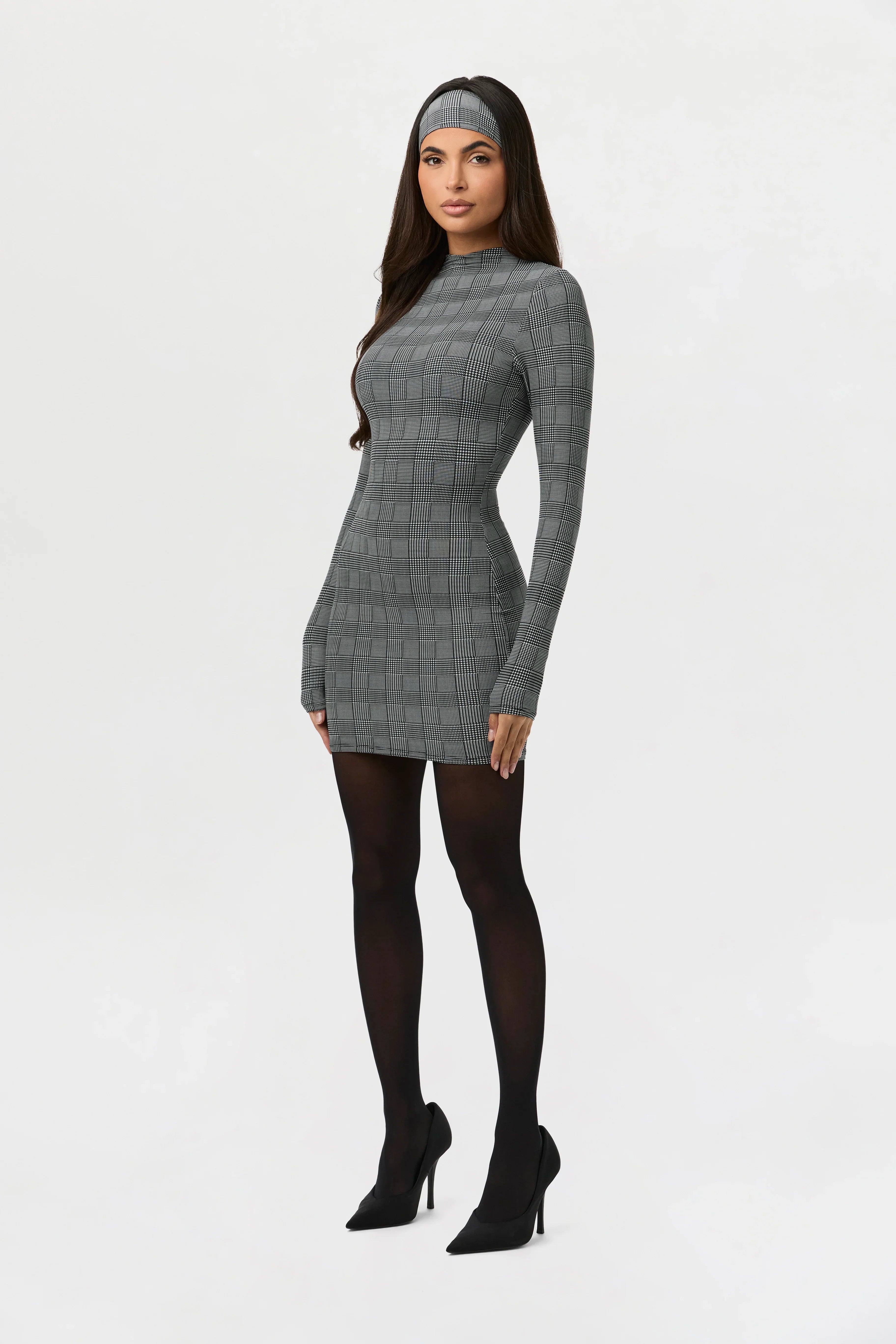 Naked Print Mini Dress