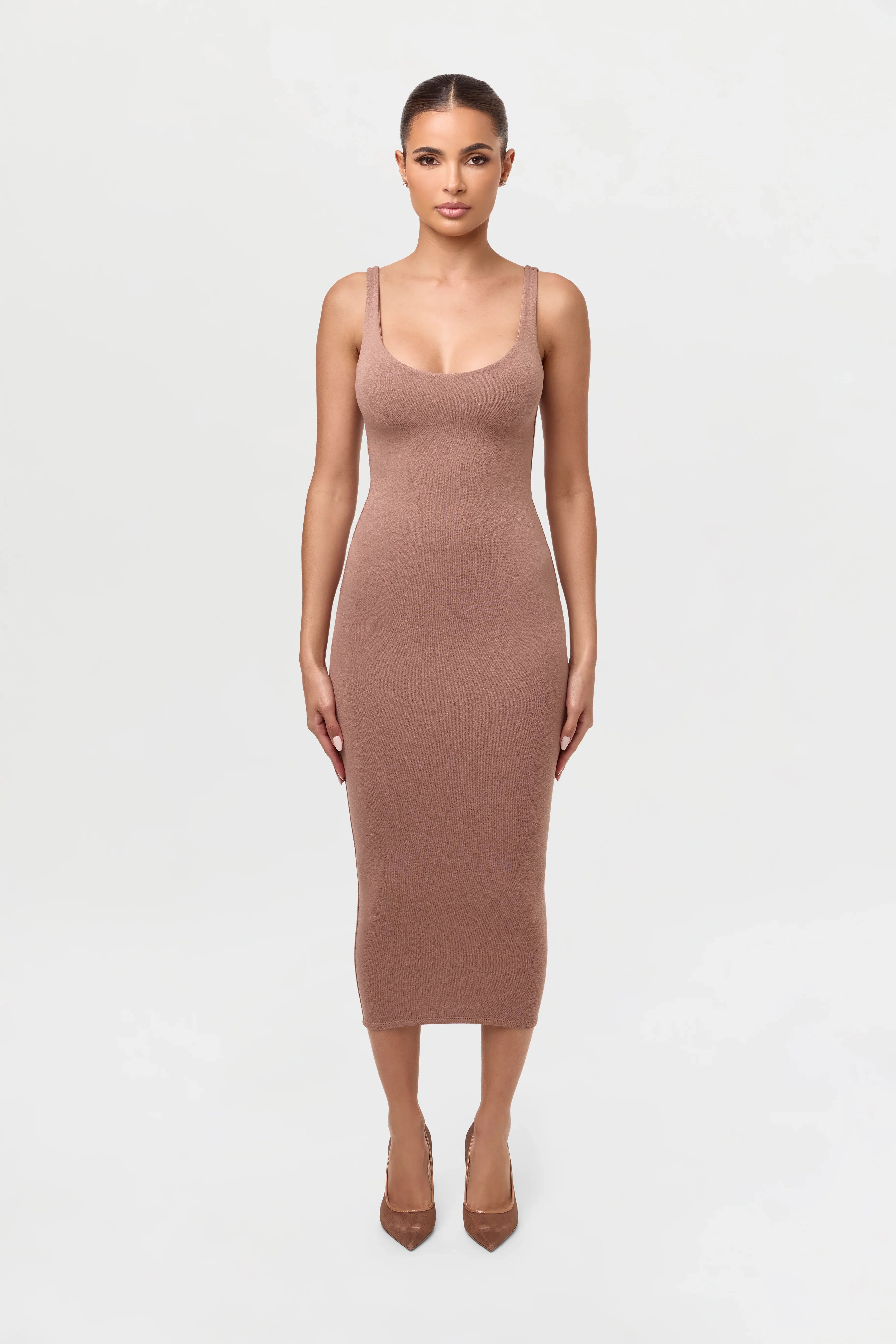 NW Sculpt Tank Midi Dress