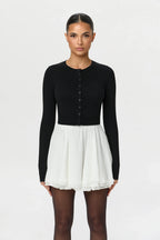 Chiffon Flare Mini Skirt