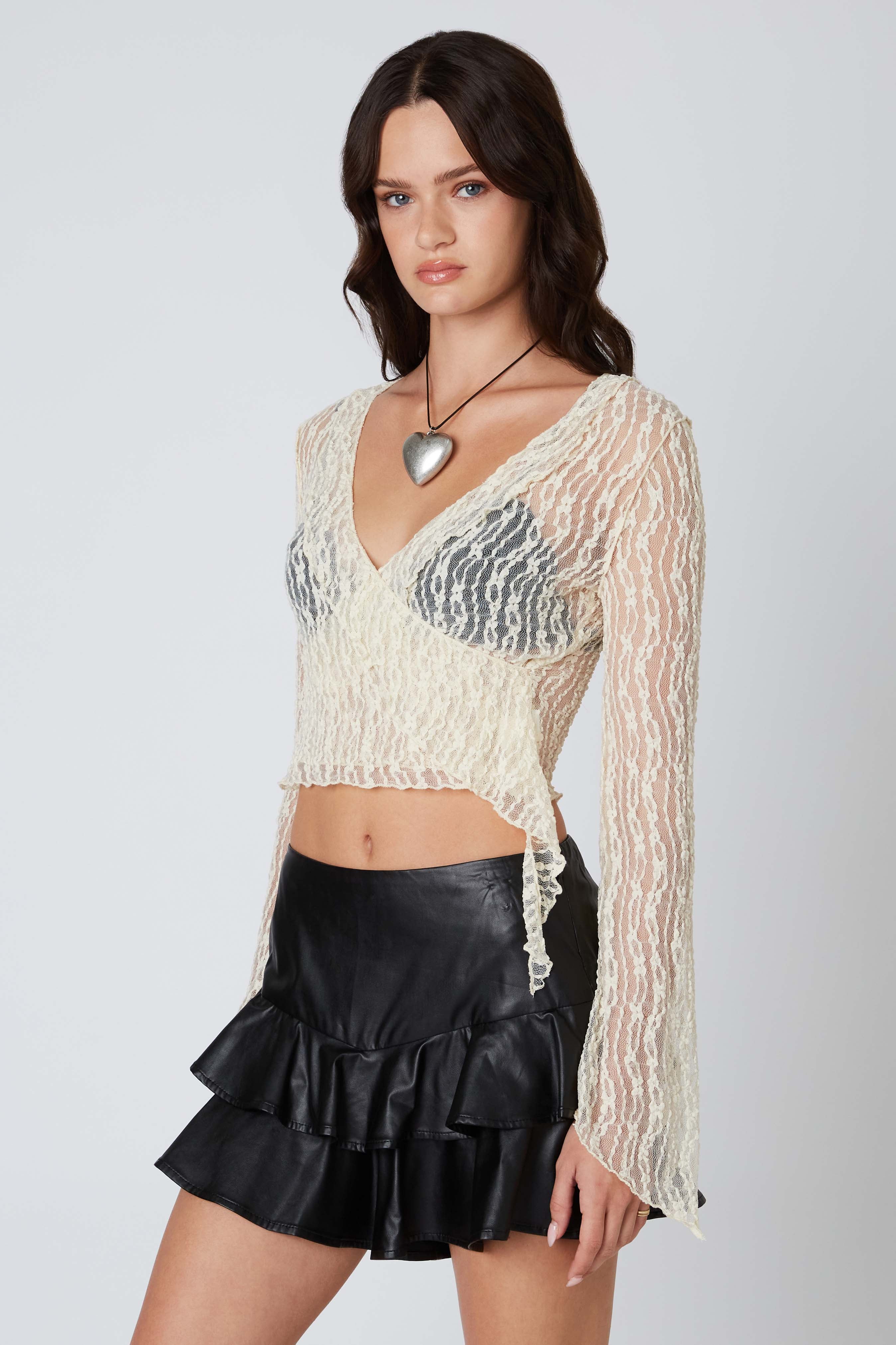 Lace Wrap Top