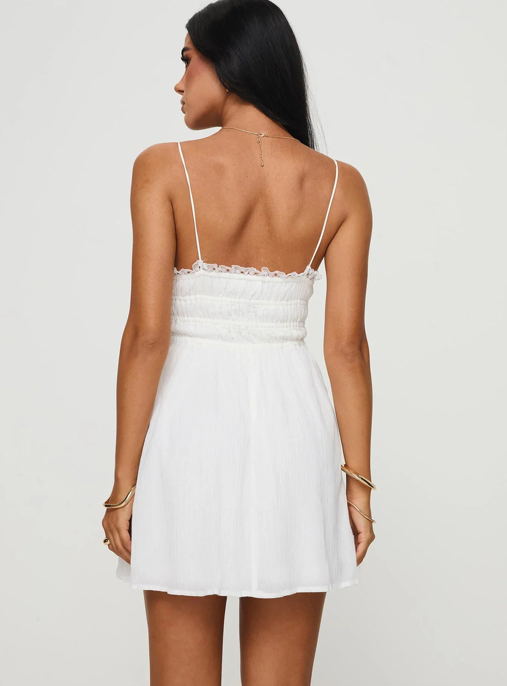 Patterstone Mini Dress White