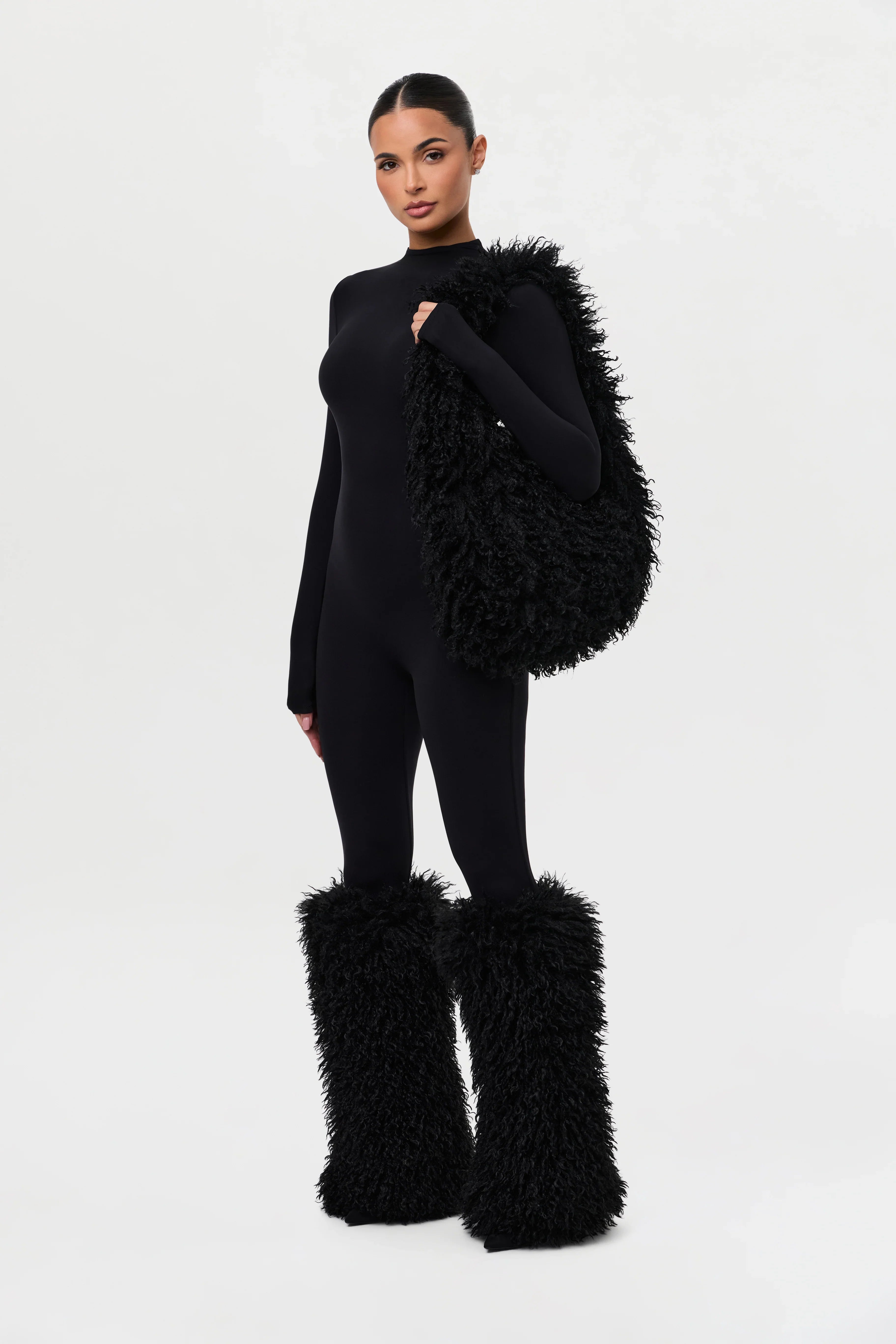 Faux Fur Plush Shoulder Bag