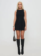 Lukea Sleeveless Mini Dress Black