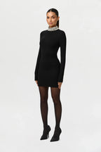 Butter Rhinestone Contour Mini Dress