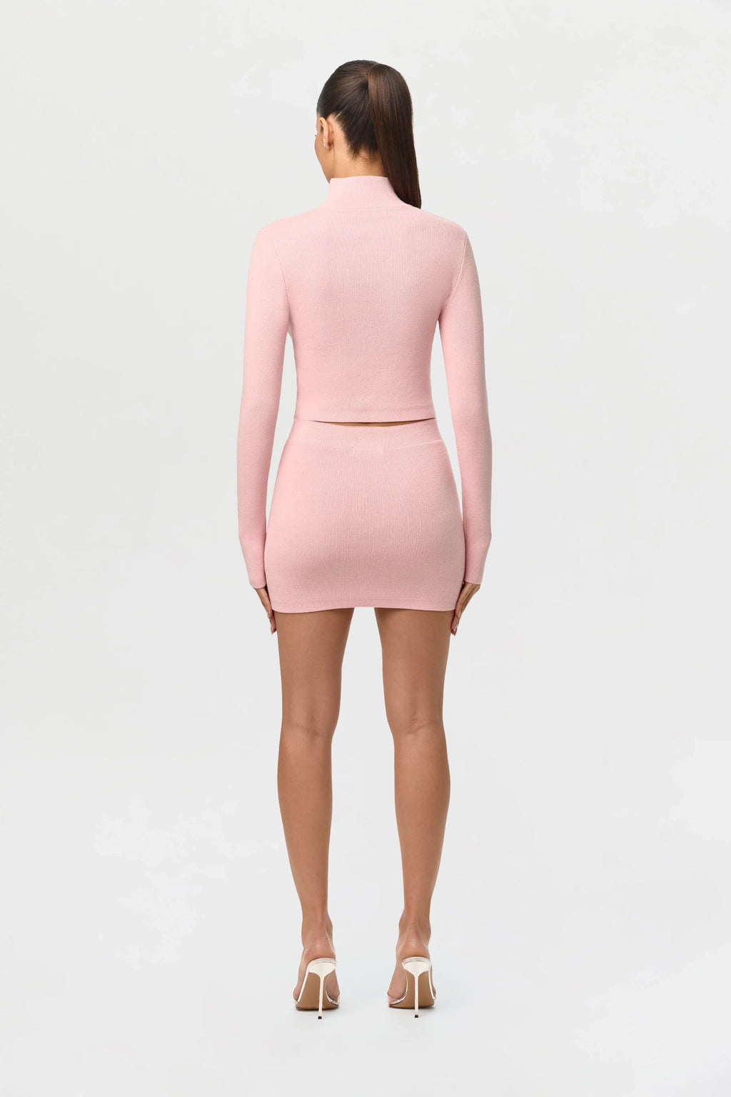 Knit High Waist Mini Skirt