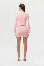Knit High Waist Mini Skirt