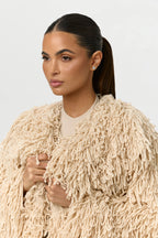 Knit Shaggy Loop Coat