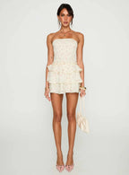 Sunkiss Frill Mini Dress Floral
