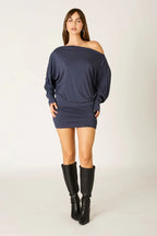Off-Shoulder Jersey Mini Dress