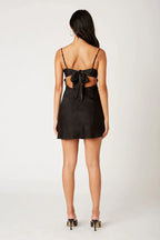 Satin Floral Mini Dress