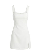 Bombshell Mini Dress White Petite