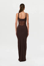 Hourglass Mesh Contrast Dress