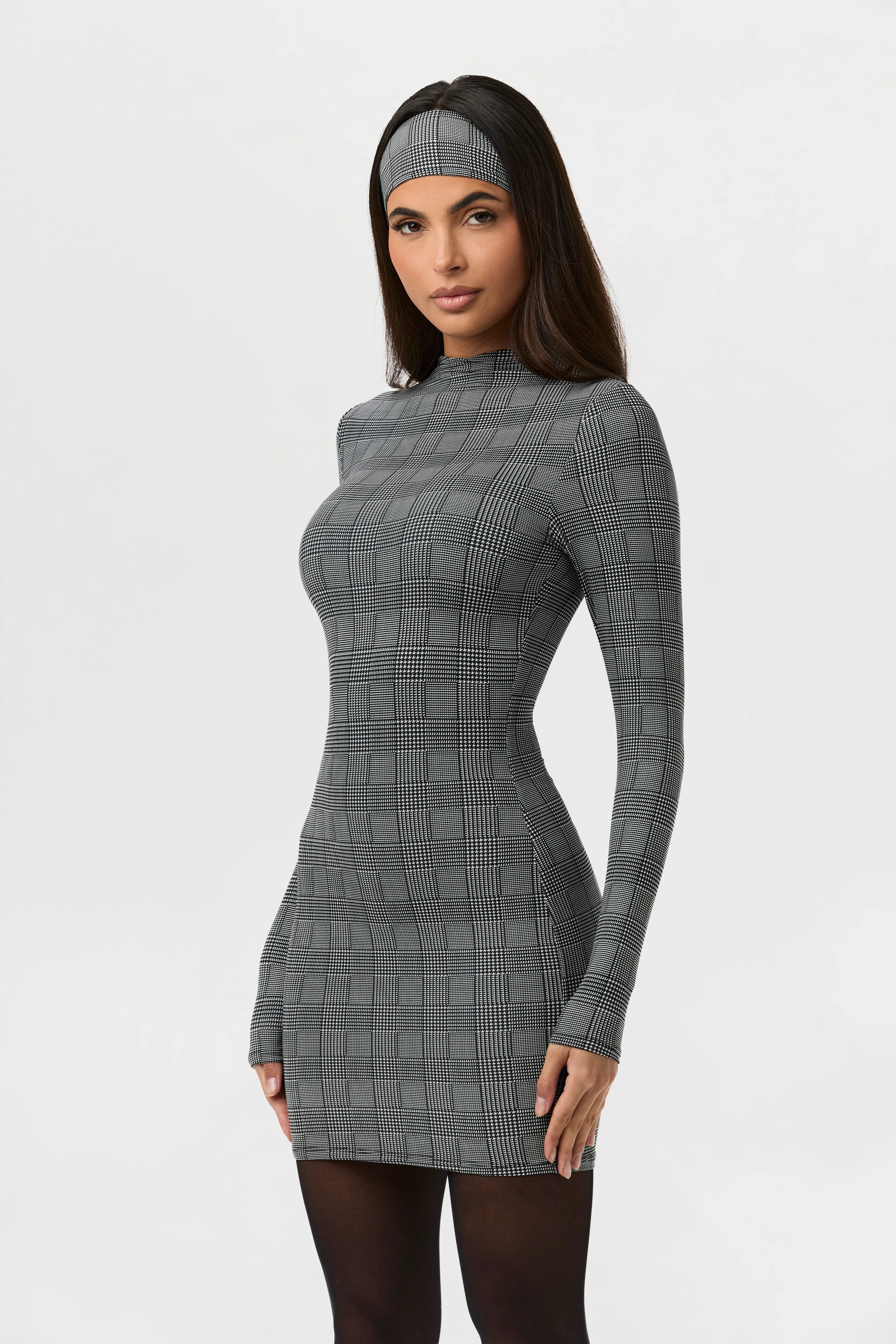 Naked Print Mini Dress