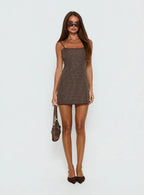 Voyage Mini Dress Chocolate Plaid
