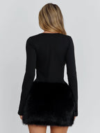ZANIRA MINI DRESS BLACK