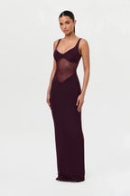 Hourglass Mesh Contrast Dress