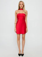 Legacies Strapless Mini Dress Red