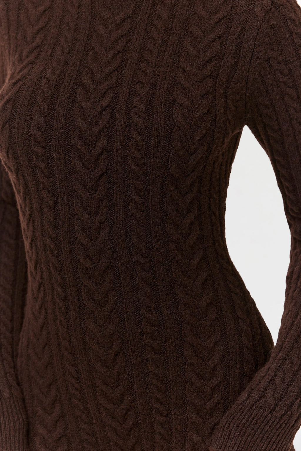 Cable Knit Turtleneck Romper