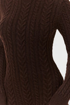 Cable Knit Turtleneck Romper