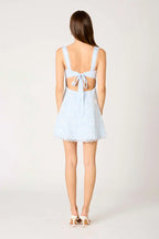 Floral Lace Mini Dress