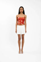 Backless Top | Burnt Orange Sequin