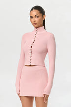 Knit High Waist Mini Skirt