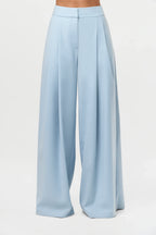 Suiting Pleated Wide-Leg Pant
