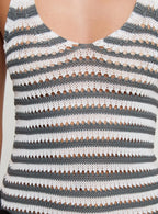 Marino Mini Dress Grey / White