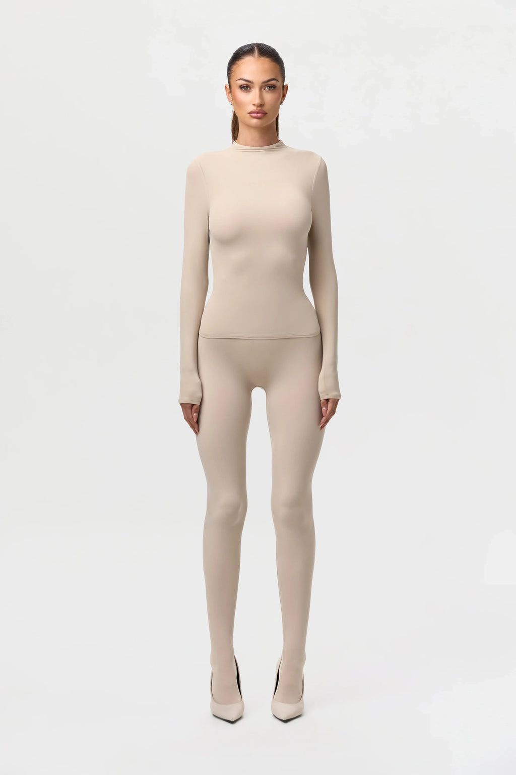 Naked Mock Neck Top