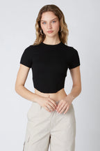 Cropped Fitted Tee