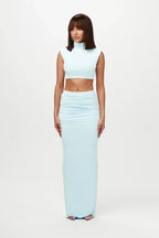 NW Turtleneck Sleeveless Crop Top