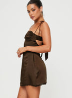 Wayzer Mini Dress Chocolate