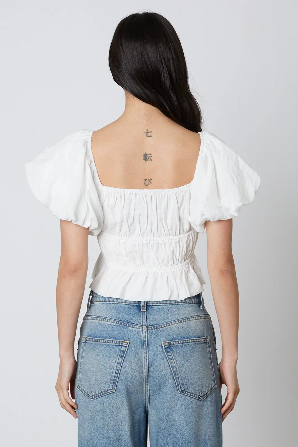 Smocked Puff Sleeve Top