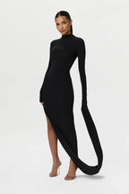Naked Draped Sleeve Maxi Dress