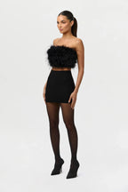 Ruffle My Feathers Tube Top