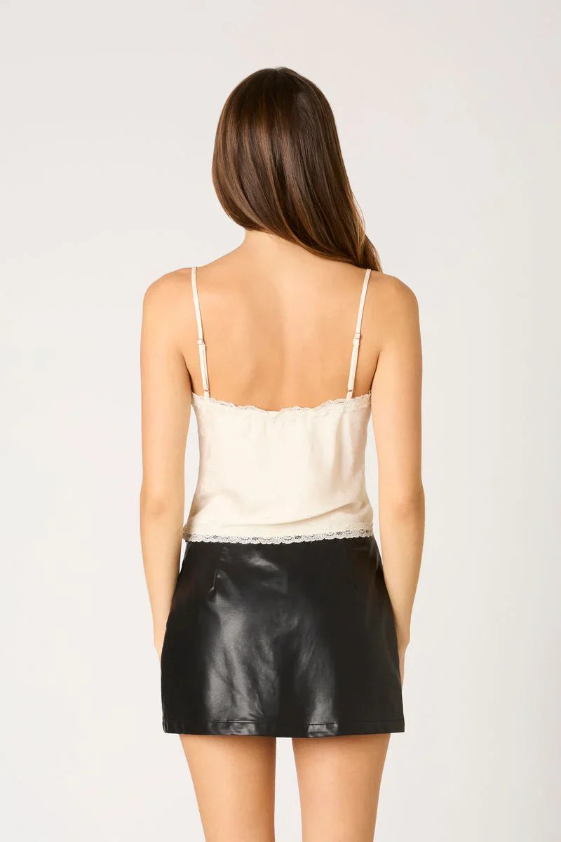 Satin Bias Lace Camisole