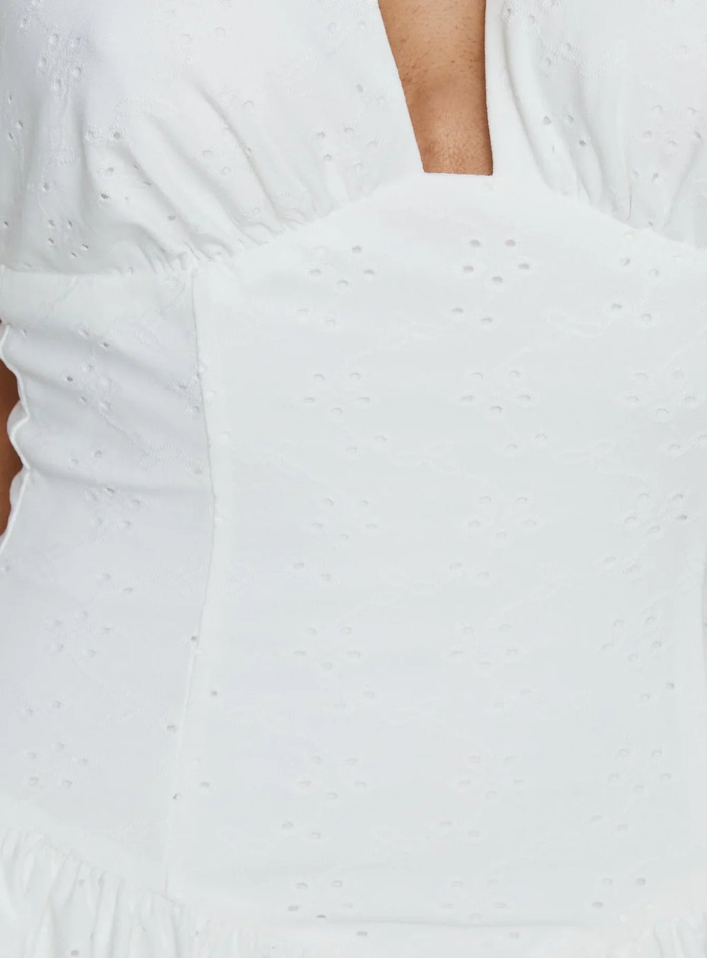 Imojen Halter Mini Dress White
