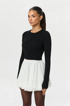 Chiffon Flare Mini Skirt