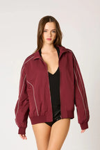 Nylon Bomber Jacket