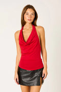 Stretch Jersey Halter Top