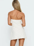 Mimosie Strapless Mini Dress Cream