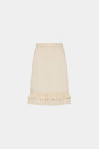 Frill Midi Skirt | Ivory